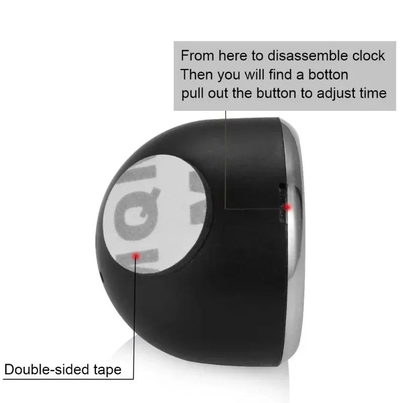 Universal 40mm Car Clock Electronic Quartz Watch Dashboard Decoration Air Vent Accessories for Vehicles