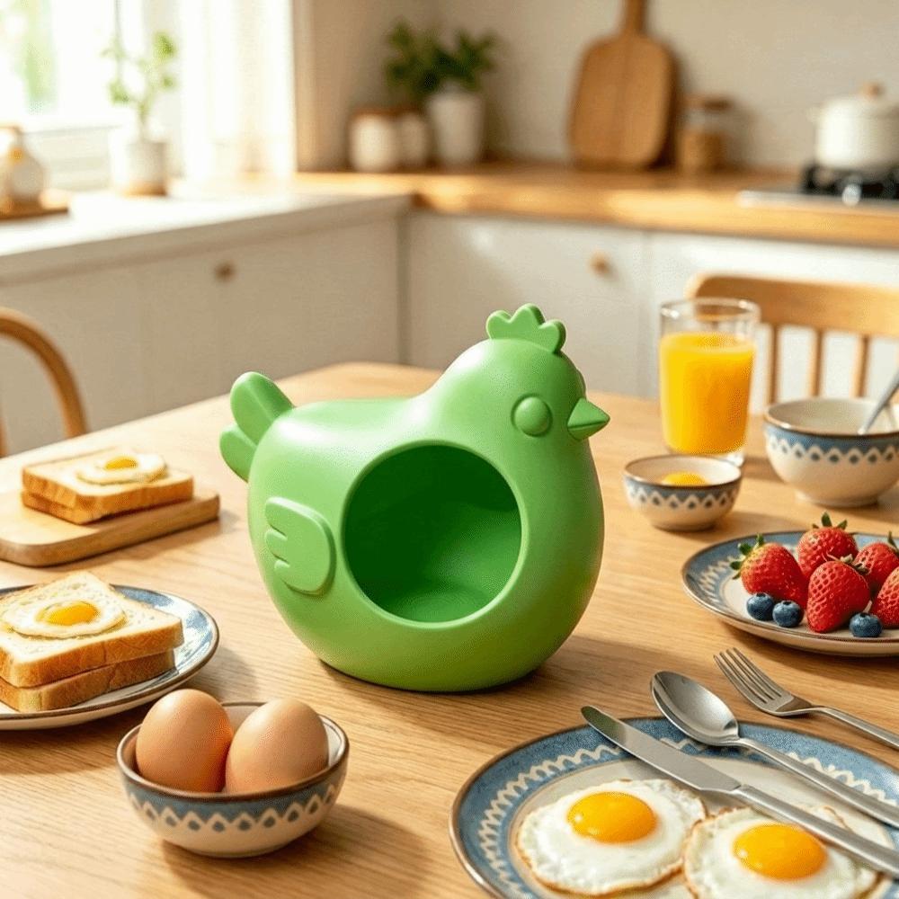 Exquisite 3D Printed Egg Box Cartoon Chick Egg Dispenser Tabletop Decoration