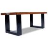 Teak Resin Coffee Table 100x50 cm