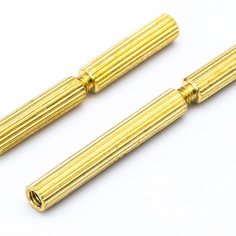 420PCS Mixed Round Knurled Copper Column Set: Single & Double Spacer and Support Columns with Box Screws