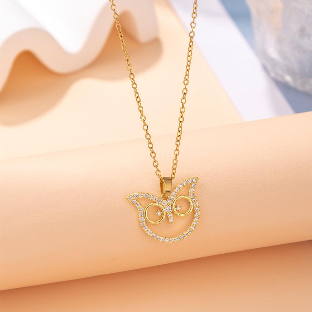 Kadın Lüks Titanyum Çelik Kolye Ucu Klavikula ve Uzun Kazak Kolyesi - Niş Tasarım