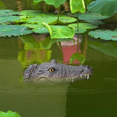 Floating Alligator Head In Garden Pond Float Alligator For Scare Control,Pool,Garden Crocodile V4F9