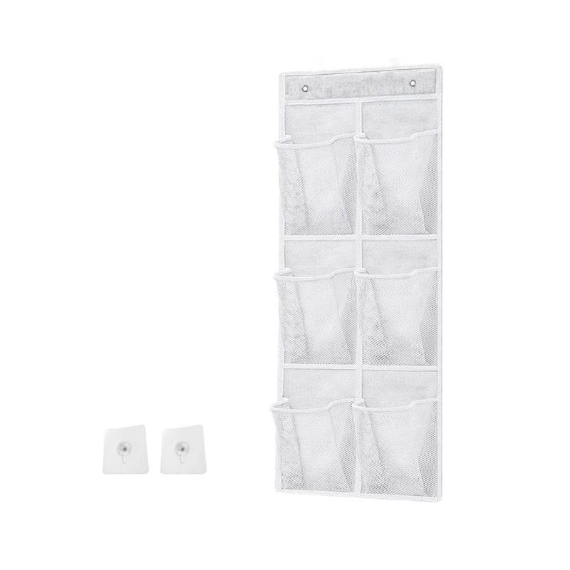 6 Grids Hanging Organizers Bathroom Storage Hanging Organizers With 6 Breathable Pockets For Towels And Toiletries top sale