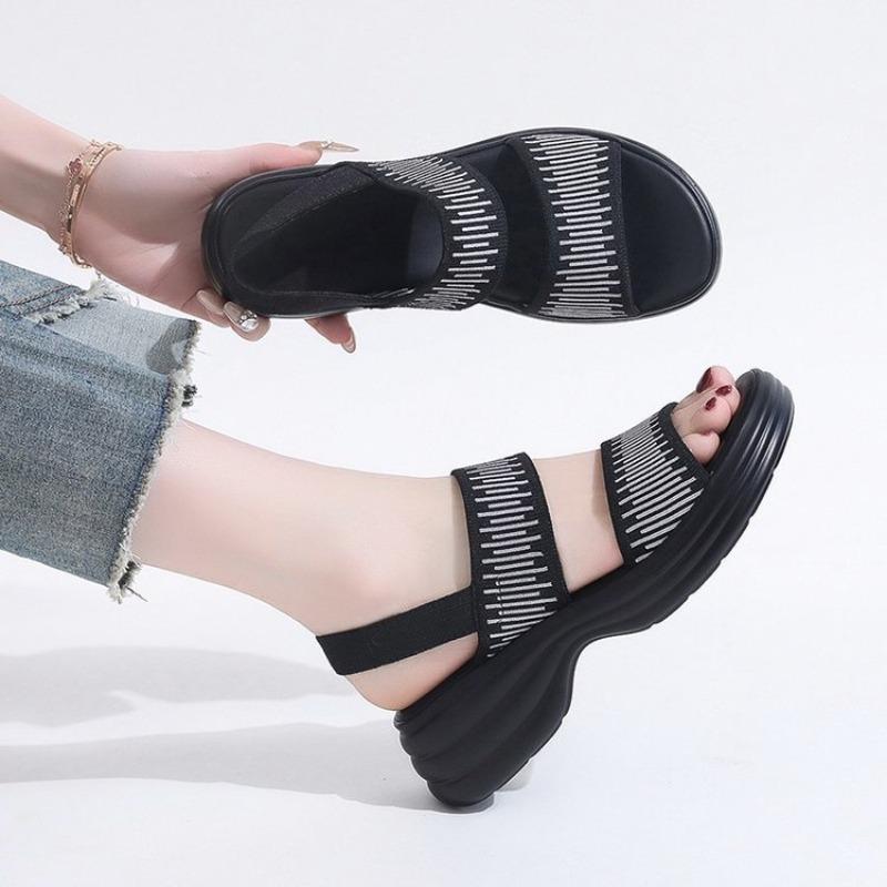 Large Size Spot New Thick Sole Lightweight Anti Slip Sole Comfortable and Casual Cool Drag Women's Shoes