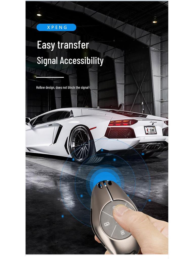 Xiaopeng P7/P5/G3i Luminous Metal Keychain Case