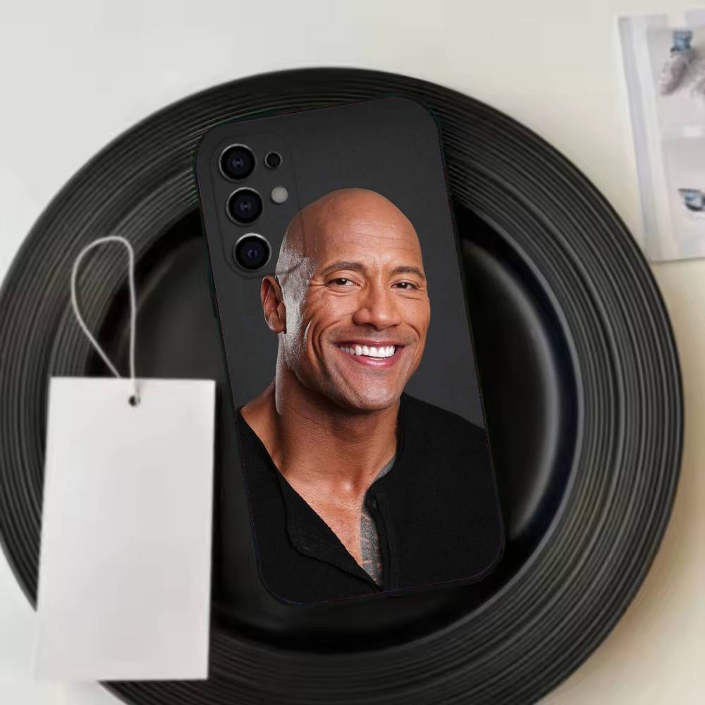 Actor D-Dwayne J-Johnson Phone Case Black Silicone Soft For Samsung S25,S24,S21,S22,S23,S30,Ultra,S20,Plus,Fe,Lite