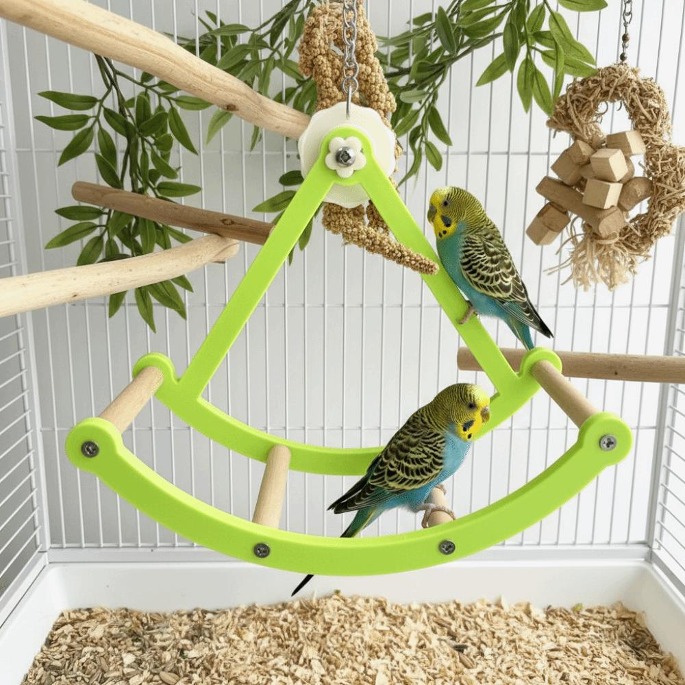 Hangende Vogelkooi Stand Bijtbestendige Schommelzitstok Stand Kooi Accessoires