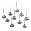 Wire Wheel Cup Brush Set Round Shank Wire Brush  for Cleaning Rust Stripping & Abrasive 10 Pieces Stainless Steel