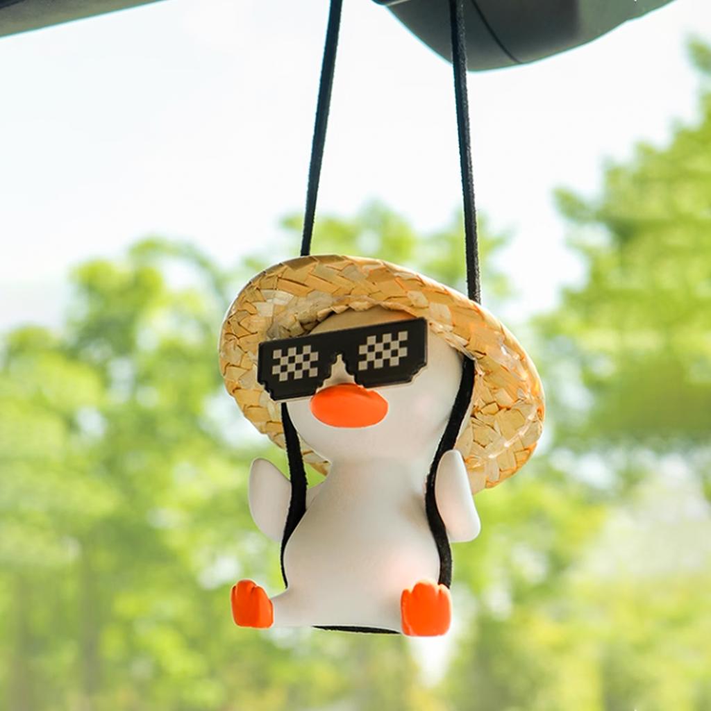 Mosaik-Entenauge Entenauto Zuhause Dual-Use Anhänger Niedlicher Entenanhänger Heimdekorationszubehör Feiertagsgeschenk.