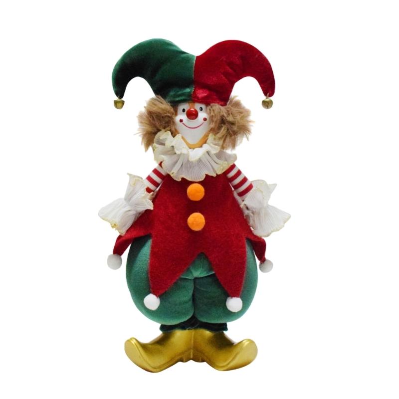 Unverwechselbare Weihnachts-Clown-Figur Tischschmuck Geschenk für Feiertags-Enthusiasten