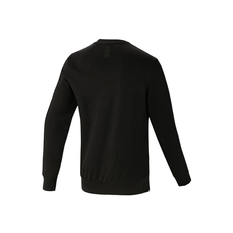 adidas Sweatshirts Men's Black Crew Neck Moderate FK4483