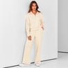 Women's Zip Up Long Sleeve Hoodie and Wide Leg Pants Activewear Set