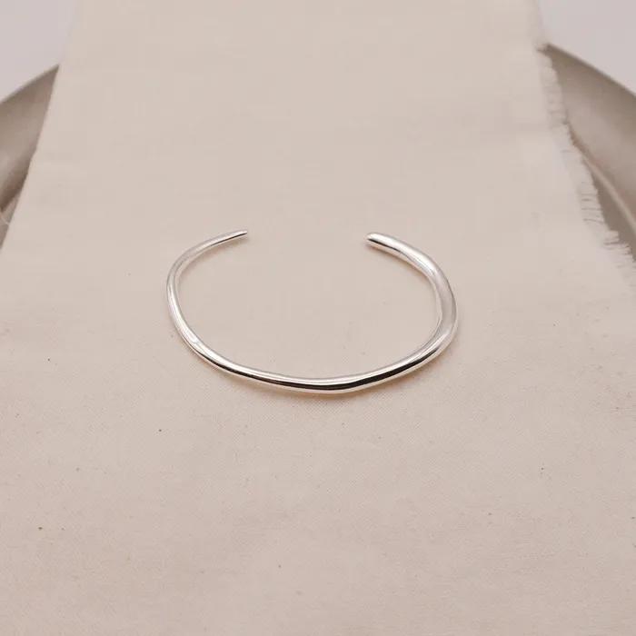 Soft Flow Open Bangle Bracelet