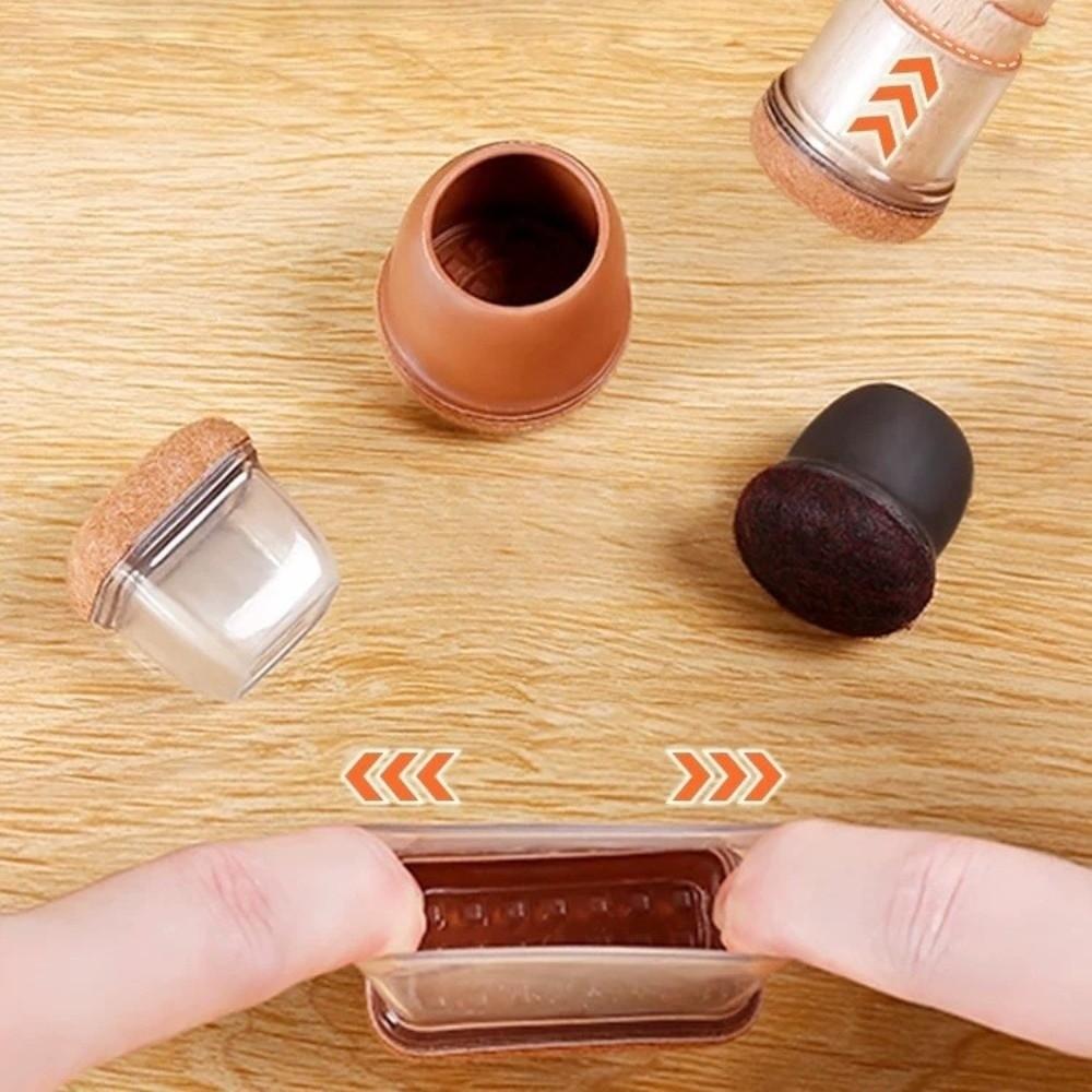 8pcs/set Wear-resistant Furniture Feet Pad Thickened Chair Leg Protector Pad  Indoor Application