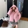 Winter new down cotton-padded clothes women's short hooded thickened loose fashion foreign fashion short cotton-padded jacket