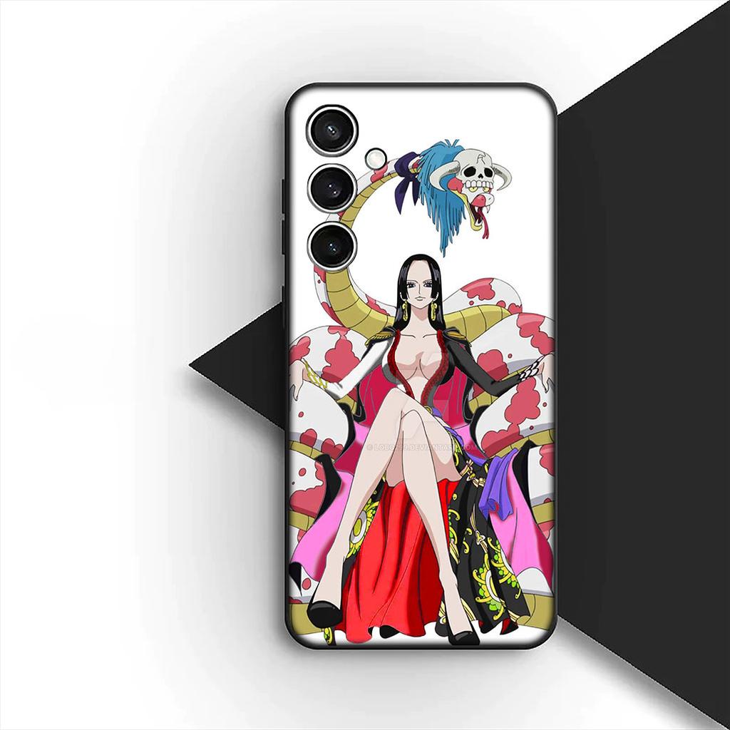 Cover for Samsung Galaxy S24 S25 S23 FE Ultra Plus S7 Edge S25+ S23+ A56 5G Casing Phone Case Boa Hancock One Luffy Pieces