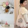 Small Childrens Cute Round Bag Pu Material Chain Crossbody Bag Daily For