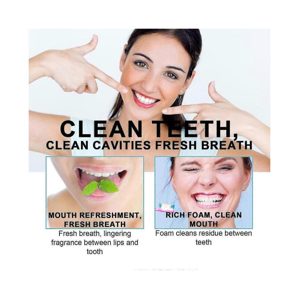 Hyaluronic Acid Dual-Effect Whitening Toothpaste, Hyaluronic Acid Cavity Protection Toothpaste, Freshens Breath Reduces Plaque Fights Bad Breath