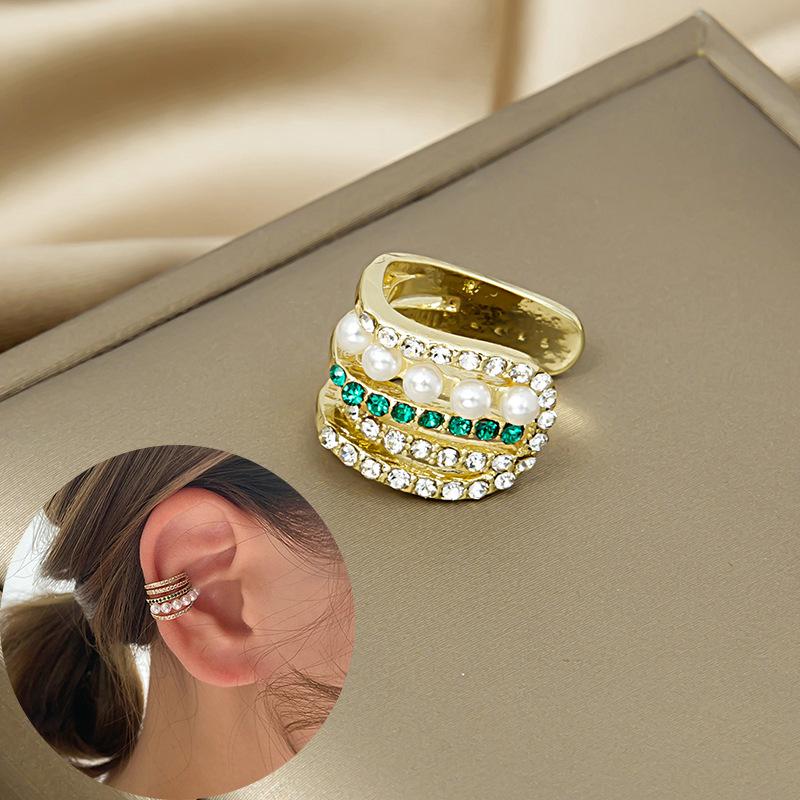 BLINGBAY 2023 Damen Ohrringe Retro Grün Kristall Stein Tropfenform Accessoires Modeschmuck Accessoires Ohrringe Moderner Schmuck Geschenke