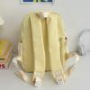 Schoolbag College Wind Milk Yellow Cute School Bag Junior High School Student High School Student Lightweight Versatile Girl Large Capacity Backpack