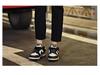 2025 Spring/Summer Women's Black Cigarette Straight-Leg Jeans - Slim Nine-Point Style