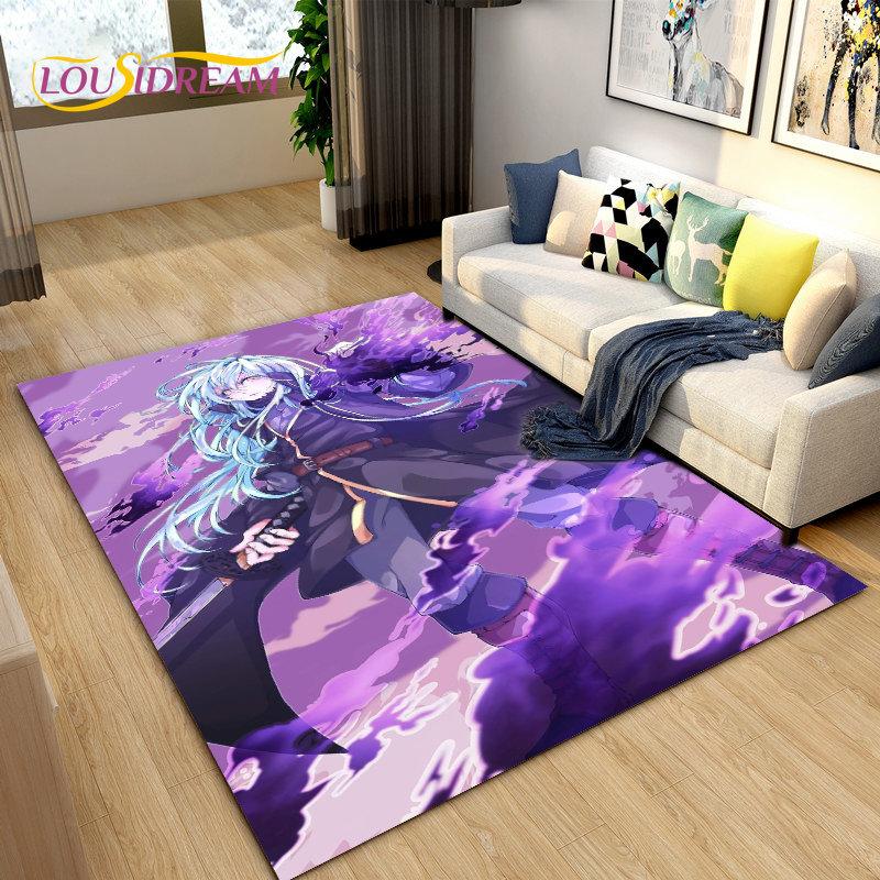Tappeto Area Tappeto Anime I Got Reincarnated As A Slime, Tappeto per Soggiorno Camera da Letto Divano Zerbino Decorazione, Tappetino Antiscivolo per Bambini