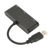 USB to HD Multimedia Interface 2 in 1 Black 1080P 60HZ 5Gbps USB 3.0 to VGA Adapter for Meeting Entertainment