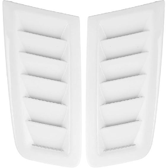 2pcs Universal Hood, Car Engine Vent Hood, Air Valve Cover Vent Hood, Car Exterior Parts for Focus RS MK2 (Carbon Fiber)