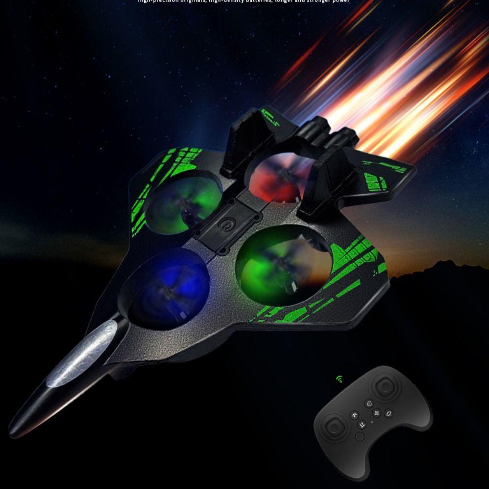 Gravity Sensing Remote Control Foam Fighter Rechargeable RC Hobby Jet Plane  Home Decor