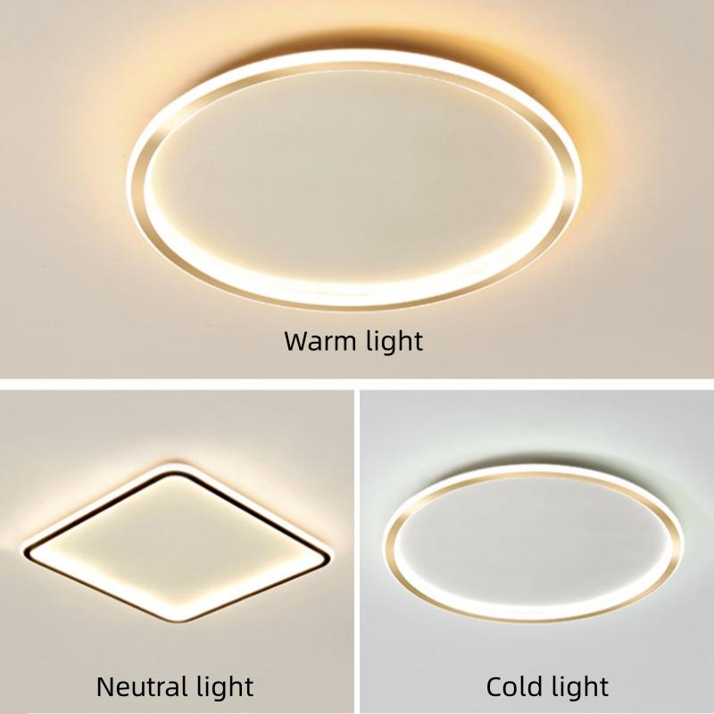 Modern Ultra-thin Minimalist Design Ceiling Lamp for Bedroom Living Room Kitchen Hallway Balcony House LED Lighting Lustre