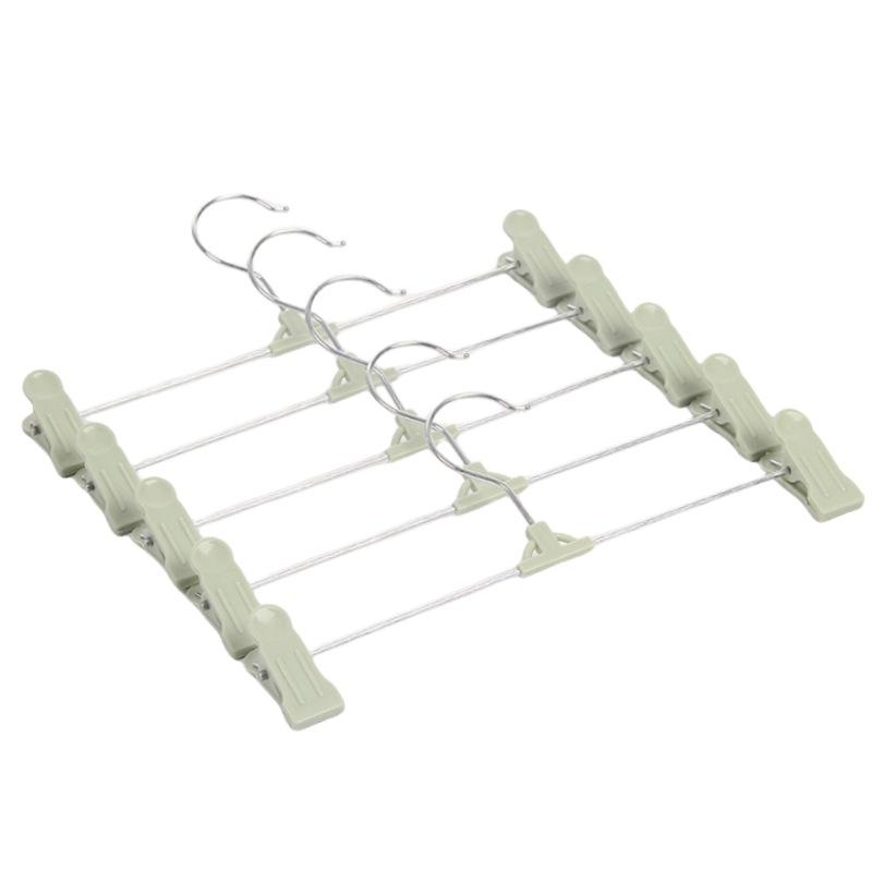 Stainless Steel Anti Slip Pants Rack, Adjustable Skirt Clip, Lightweight and Seamless Underwear Clip, Pants Hanging Sock Clip