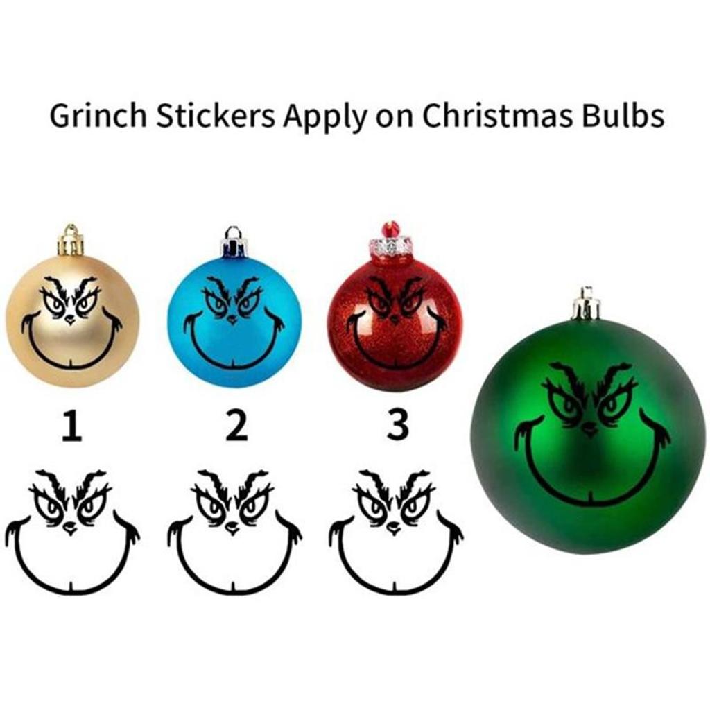 20Pcs Stickers,Christmas Decorations Face Decals Vinyl Sticker,DIY Ornaments,Stickers