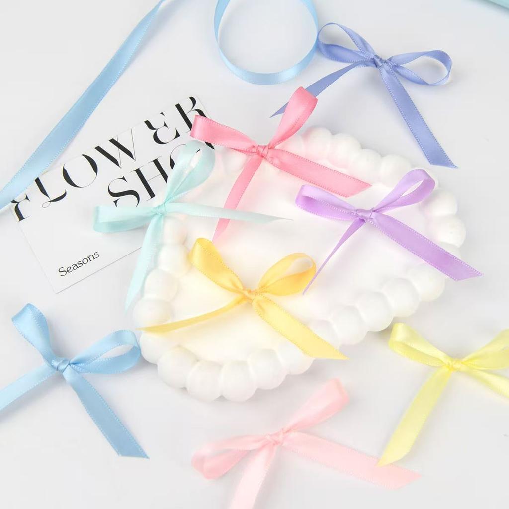 Luxury 1cm Gift Polyester Satin Ribbon Gift Wrapping Decorative Ribbon Festive Ribbon 100Yards