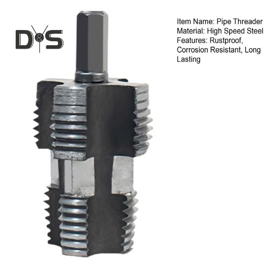 Pipe Threader Tool High-Speed Steel Rustproof Corrosion Resistant Faucet Installation Pipe Threader Accessories