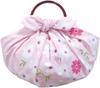 Miyamoto Towel Kenema Large Furoshiki with Camellia and Willow 90x90cm Hand-Printed (Wrapping Cloth) Design,