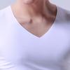M-Garderobe, Übergröße, für Herren, sportlich, einfarbig, ärmellos, V-Ausschnitt, schmal, nahtlos, Tanktop