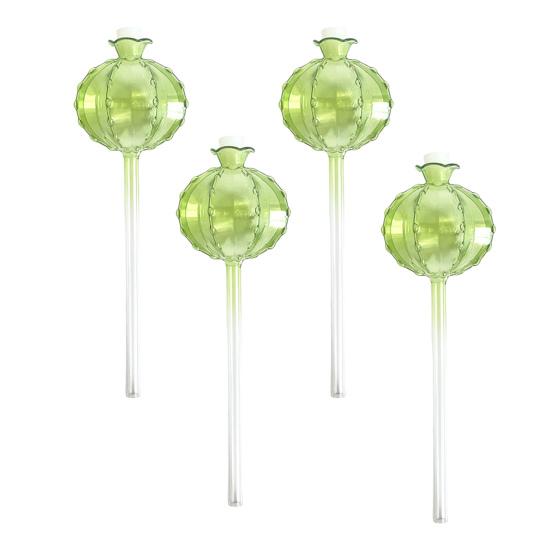Plant Watering Bulbs Planter Insert Self Watering Globes with Stoppers Cactus Ball Shape Vacation Plant Watering Tools