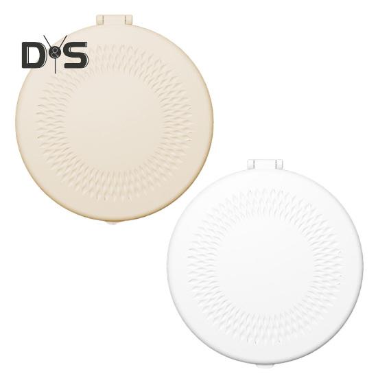 LED Lighted Makeup Mirror 3 Colors Lighting Adjustable Flip Mirror USB Rechargeable Portable Travel Mini Vanity Mirror with Lamp