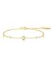 Gold Mint Green Station 925 Silver Bracelet B073-06G.