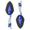 Pair 8mm 10mm Universal Motorbike Motorcycle Rearview Mirror Rear View Side Mirrors Blue