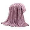 AC Blanket Ultra-Soft Single-layer Plush Comfort Pure Color Jacquard Woven Rhombus Pattern