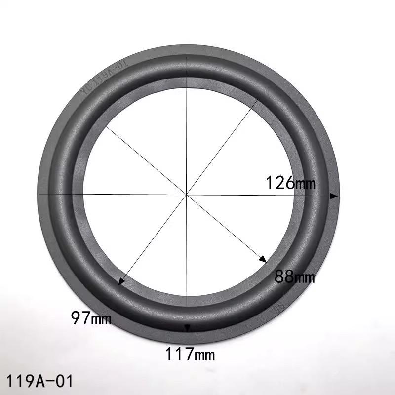 Rubber Edge Speaker Repair Rings—1.5 To 12 Inch Sizes Available