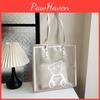 Fashionable Korean Style Transparent Large Capacity Tote Bag Perfect For Daily Use