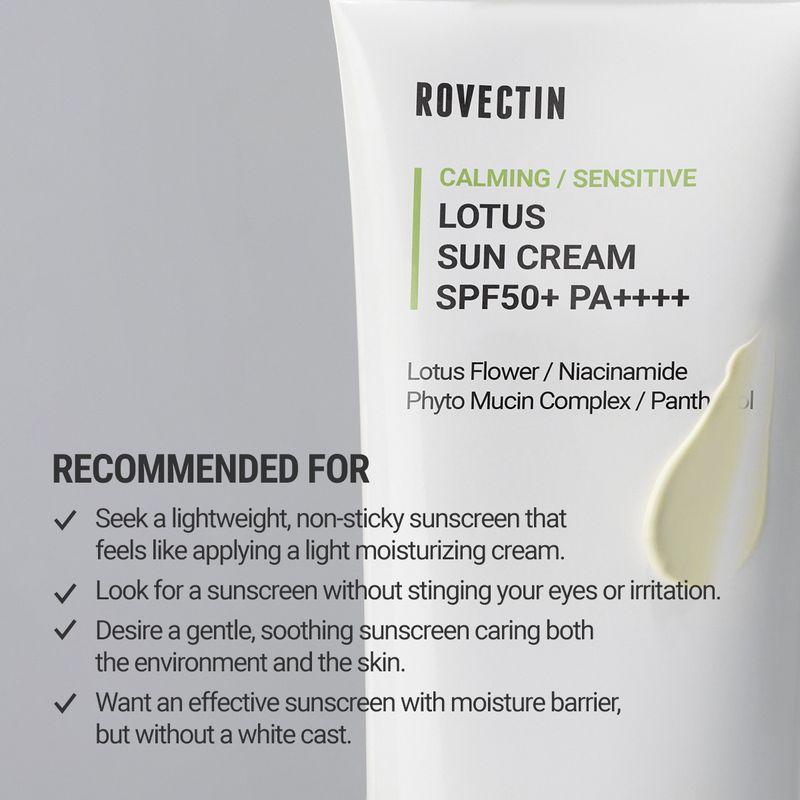 [Rovectin] Calming Lotus Sun Cream 50ml