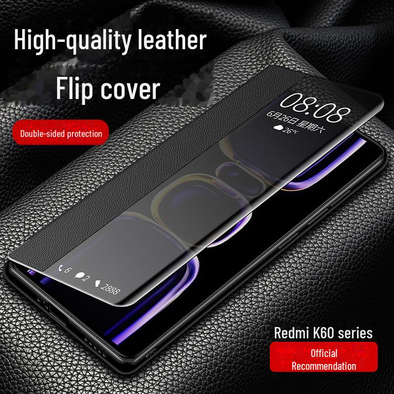 

Кожаный чехол-книжка для Redmi K60/Pro с полной защитой объектива Redmi K60 Pro
