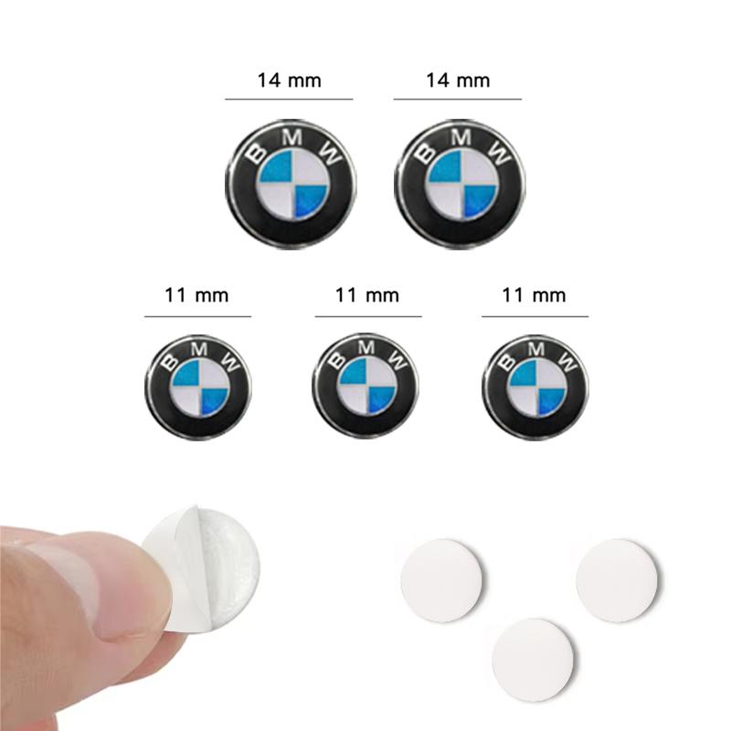 BBIL9 11/14MM 3D Badges Car Key Shell Stickers Remote Control Decal for BMW F32 E60 E46 E90 E91 E92 E93 E87 F01 F20 F30 G80 G06 G07 M5
