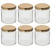 Storage Benrinabin Set of Made In Glass Glass Storage Container, 256, 256ml, 6, Japan, Bottle, Container, Jar, HW-516-A-JAN