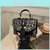 Chic Vintage Leopard Print Handbag For Women Stylish Shoulder Bag For Daily Wear