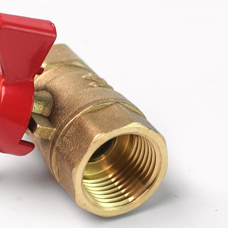 1 Piece Air Compressor Water Gas Oil Shut Off Valve Butterfly Stem Brass Ball Valve 1/4" 3/8" 1/2" Bsp Threaded Male To Female