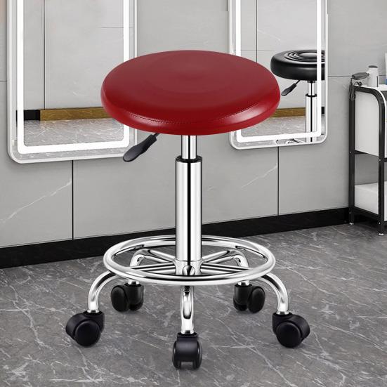 Drehbarer Hockerbezug mit Gummiband Rutschfest Wasserdicht Kunstleder Ölbeständig Hitze